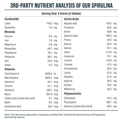 Organic Spirulina Tablets